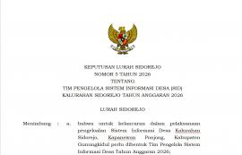 SK TIM PENGELOLA SISTEM INFORMASI DESA (SID) TAHUN 2026